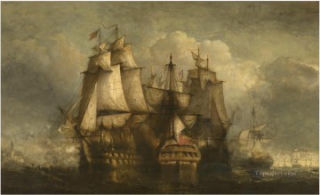 ヘンドリック・フランス・シェーフェル イギリス戦隊によるフラッシング包囲戦 海戦 Oil Paintings